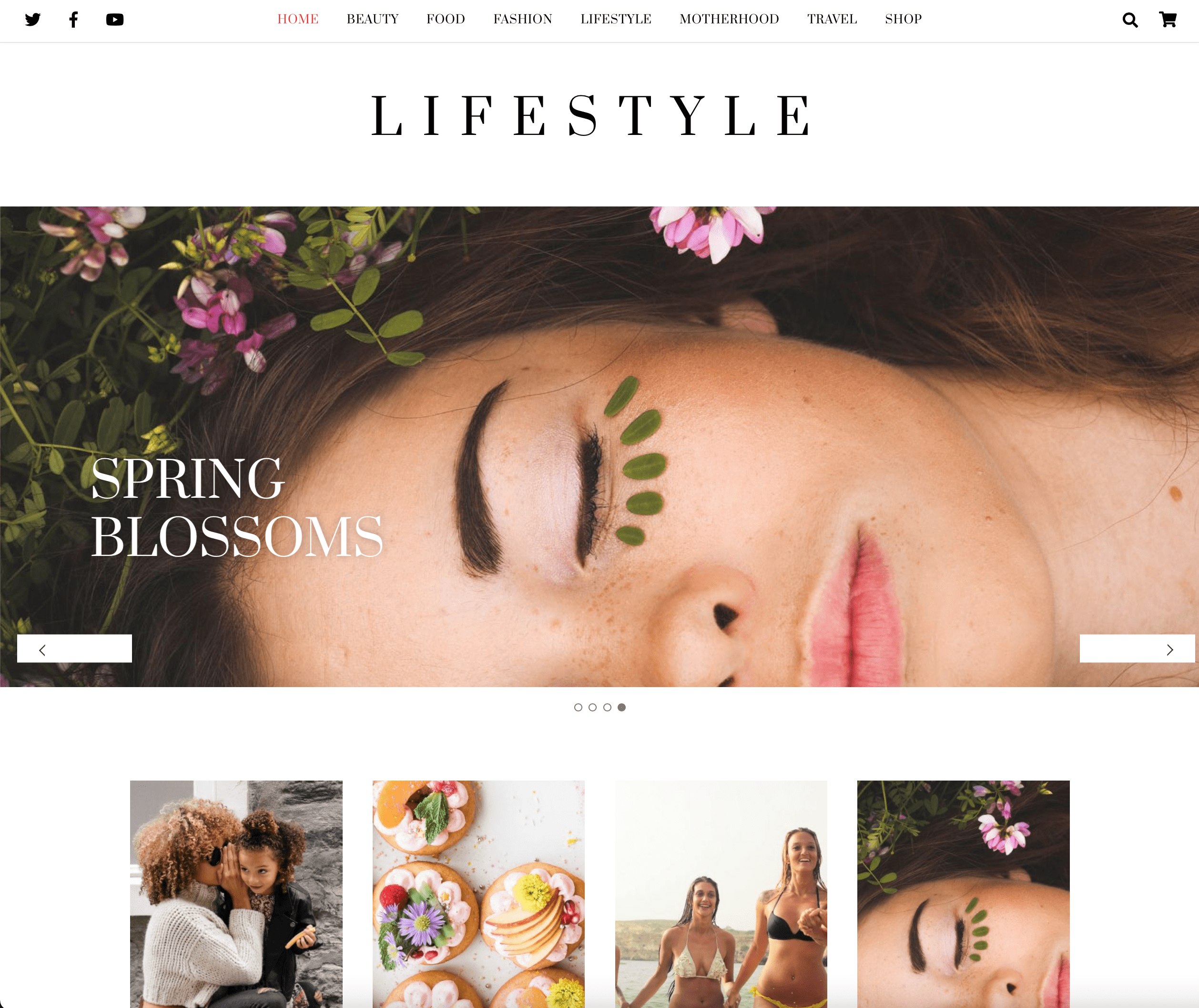 Lifestyle Magazine website design